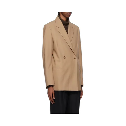 Pocketed Double-Breasted Blazer
