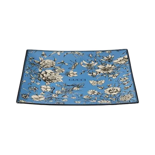 Flora Sketch Print Large Trinket Tray