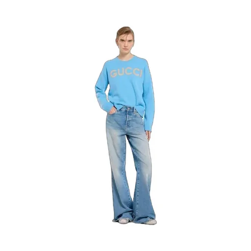 Soft Wool Top With Intarsia