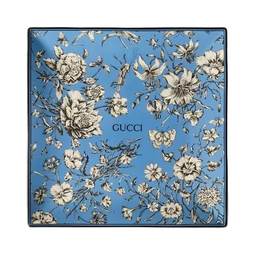 Flora Sketch Print Large Trinket Tray