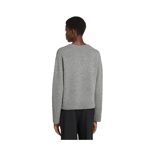 Wool Top With Gucci Intarsia