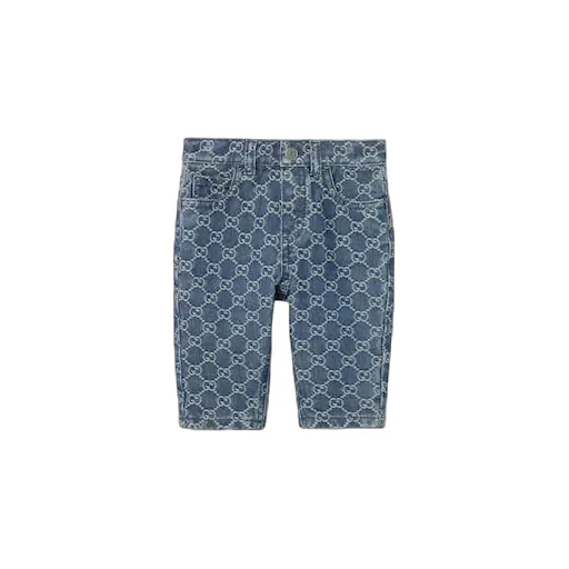 Baby Gg Denim Jacquard Trousers