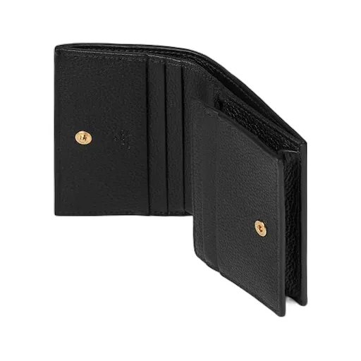 Gg Marmont Bi-Color Card Case Wallet