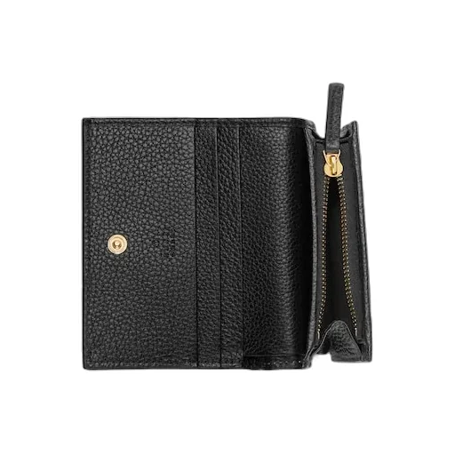 Gg Marmont Bi-Color Card Case Wallet