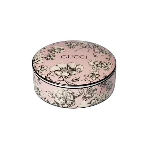 Flora Sketch Print Round Box