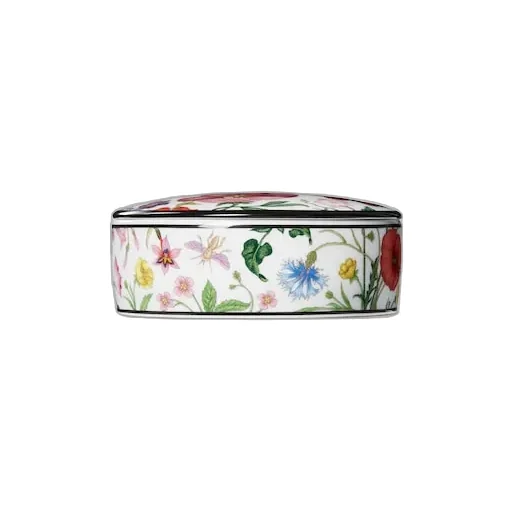 Flora Print Round Box