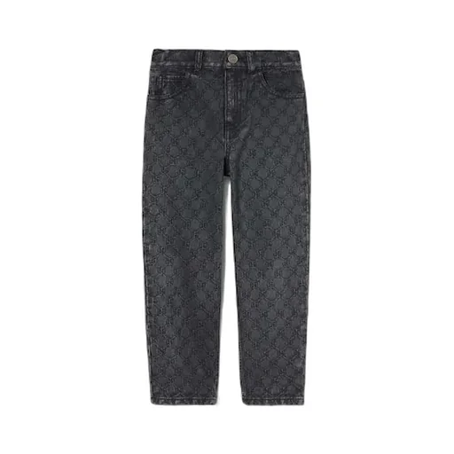 Children's Gg Denim Jacquard Trousers