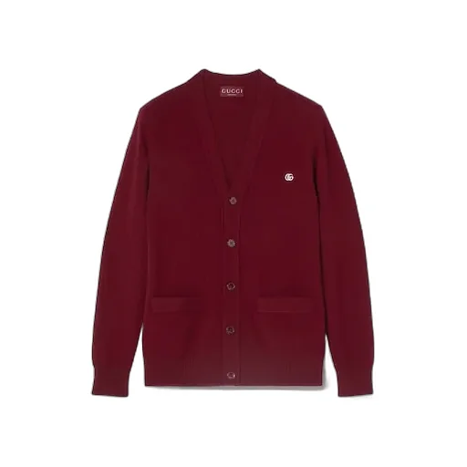 Wool Cashmere Cardigan With Embroidery