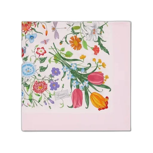 Printed Silk Twill Carré