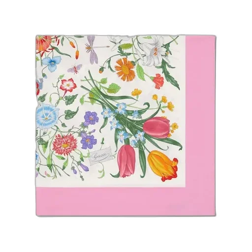 Printed Silk Twill Carré