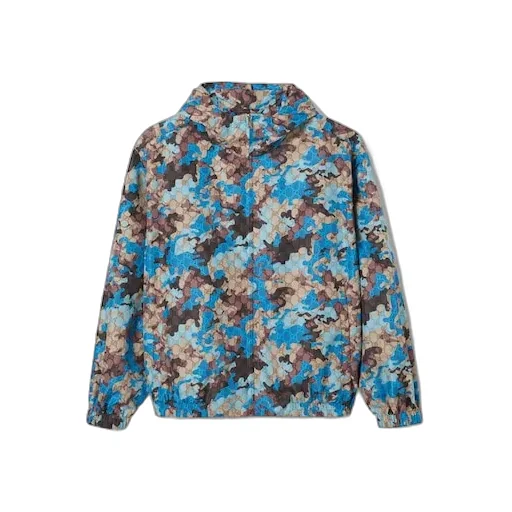 Printed Technical Poplin Zip Jacket