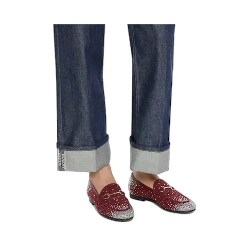 Gg Crystal Gucci Jordaan Loafer