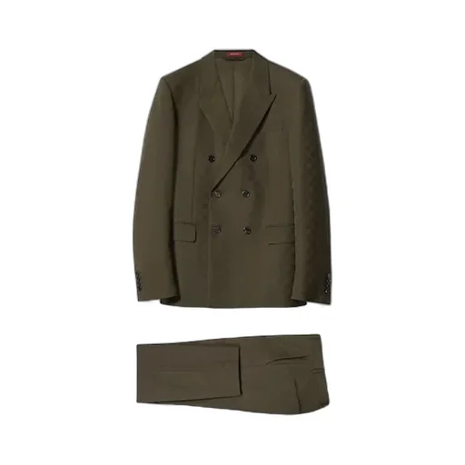 Gg Wool Jacquard Suit