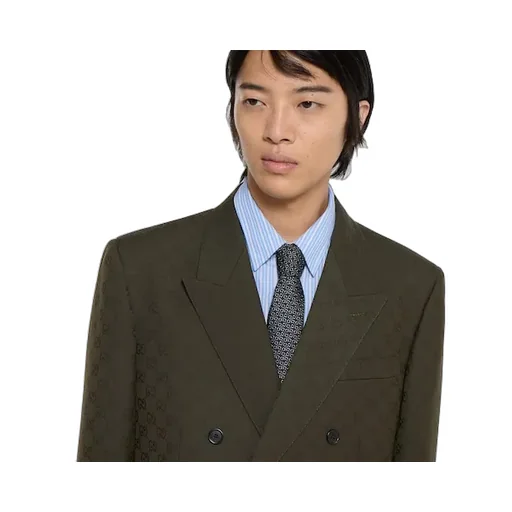 Gg Wool Jacquard Suit