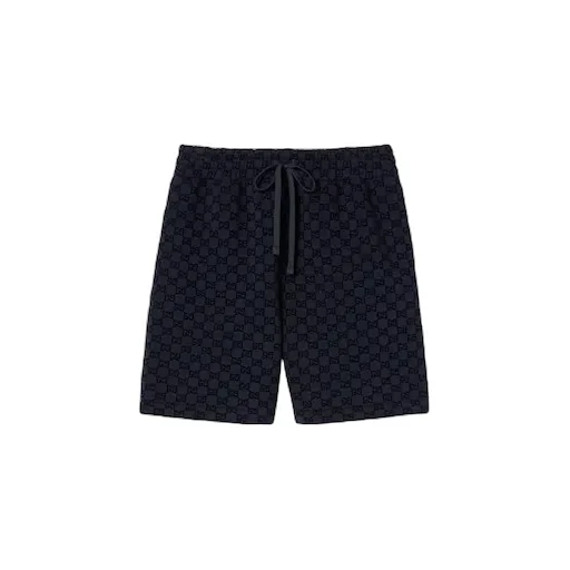 Printed Double Jersey Viscose Shorts