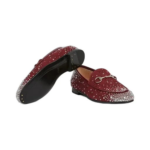 Gg Crystal Gucci Jordaan Loafer