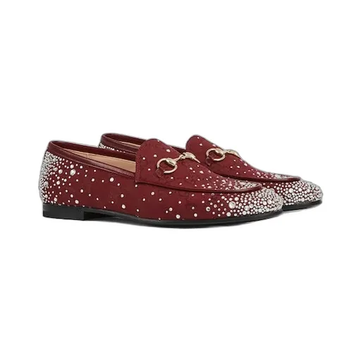 Gg Crystal Gucci Jordaan Loafer