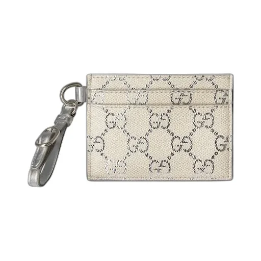 Gg Emblem Card Case With Strap
