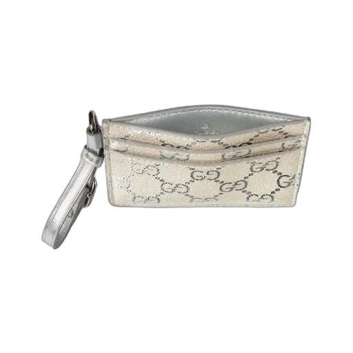 Gg Emblem Card Case With Strap