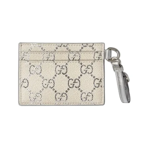 Gg Emblem Card Case With Strap