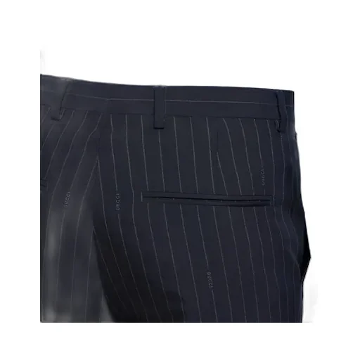 Pinstripe Wool Trousers