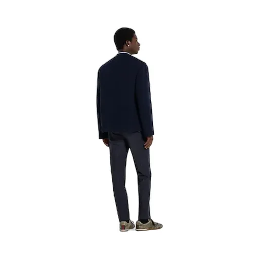 Pinstripe Wool Trousers