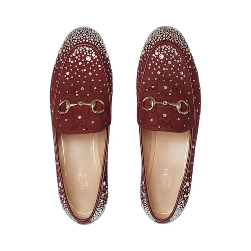 Gg Crystal Gucci Jordaan Loafer