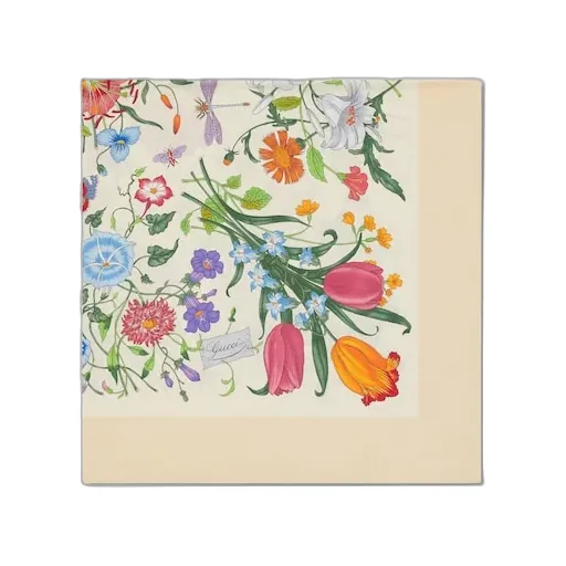 Printed Silk Twill Carré