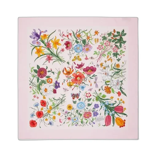 Printed Silk Twill Carré