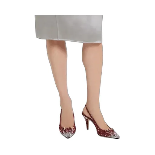 Slingback Pump With Crystal Horsebit