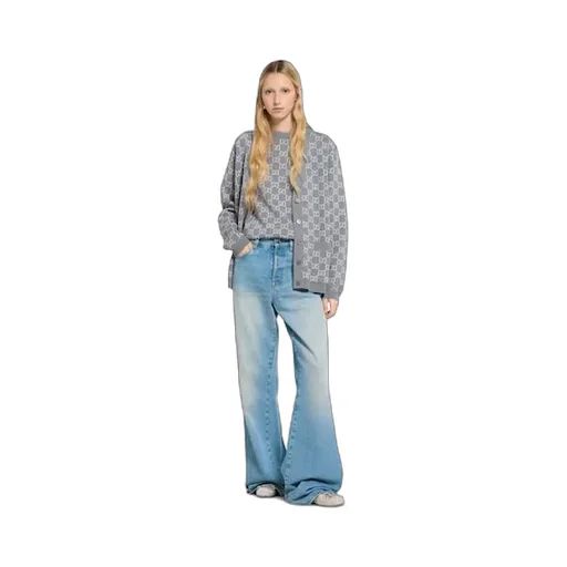 Reversible Gg Fine Wool Jacquard Top