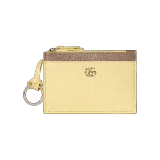 Bi-Colour Gg Marmont Zip Key Pouch