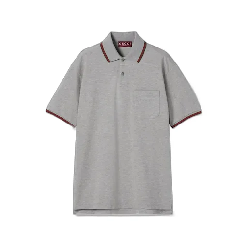 Cotton Piquet Polo Shirt With Embroidery