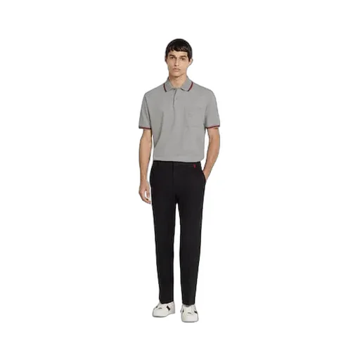 Cotton Piquet Polo Shirt With Embroidery