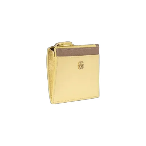 Bi-Colour Gg Marmont Zip Key Pouch