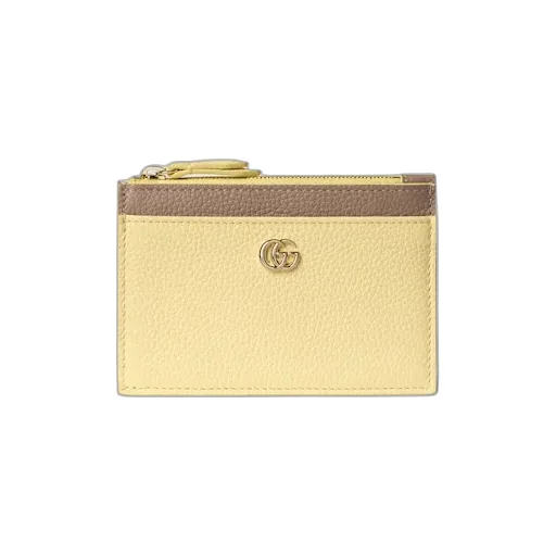 Bi-Colour Gg Marmont Zip Key Pouch