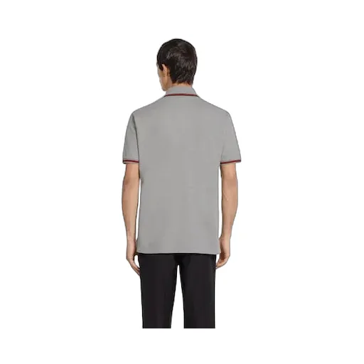 Cotton Piquet Polo Shirt With Embroidery