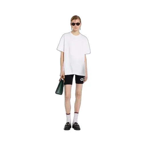 Cotton Jersey T-Shirt With Embroidery