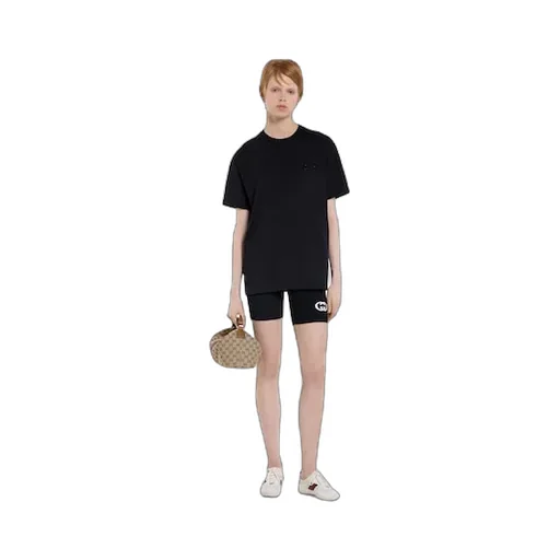 Cotton Jersey T-Shirt With Embroidery