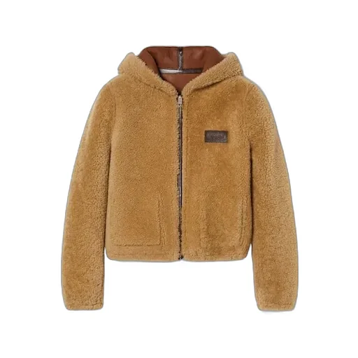 Reversible Shearling Bomber Jacket