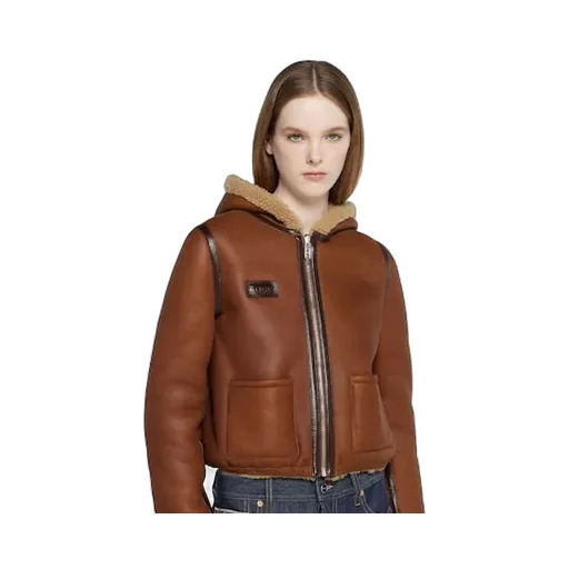 Reversible Shearling Bomber Jacket