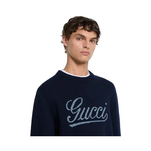 Knit Wool Jumper With Intarsia