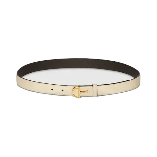 Thin Belt With Half-Horsebit Buckle