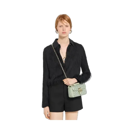 Gg Marmont Crystals Small Shoulder Bag