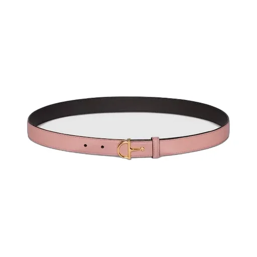 Thin Belt With Half-Horsebit Buckle