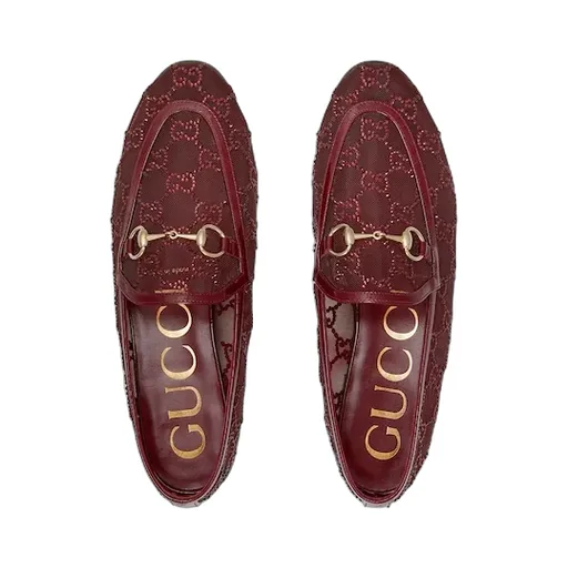 Gg Crystal Gucci Jordaan Loafer