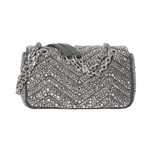 Gg Marmont Crystals Small Shoulder Bag