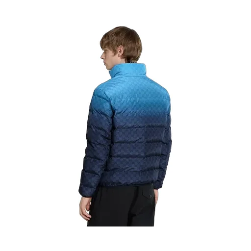 Printed Technical Poplin Zip Jacket