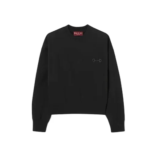 Cotton Jersey Sweatshirt With Embroidery
