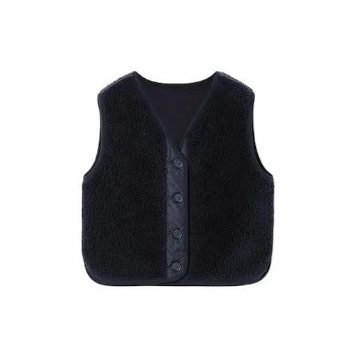 Children's Gg Fuzzy Fabric Vest